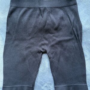 Black Ribbed Bottoms